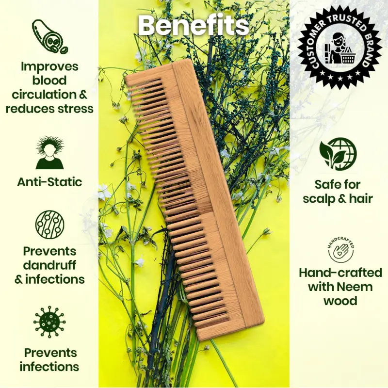 Wood Neem Comb